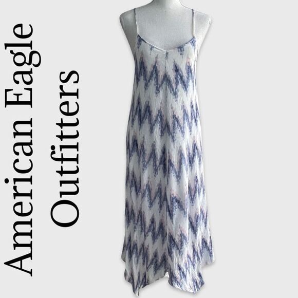 American Eagle Outfitters Dresses & Skirts - AMERICAN EAGLE OUTFITTERS Asymmetrical Midi Dress w/ Cute Back Design, Size S